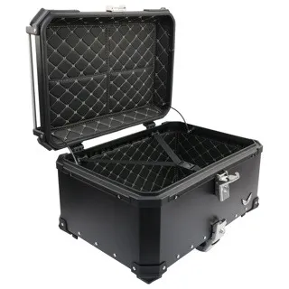 CAJA TRASERA NEGRA 65 LITROS ALUMINIO BKR
