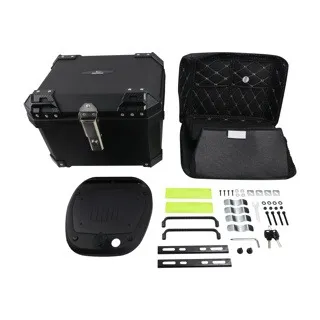CAJA TRASERA TOPCASE NEGRA 45 LITROS RODA