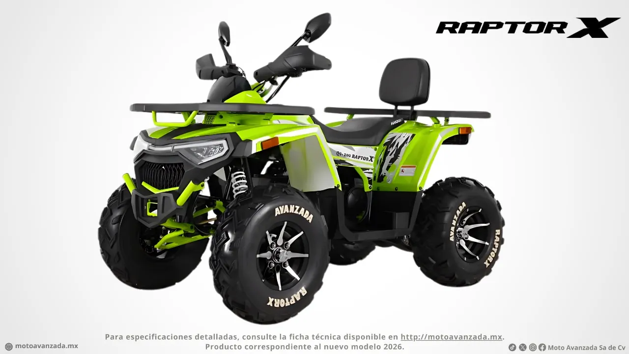 CUATRIMOTO AVANZADA RAPTOR X
